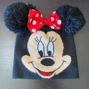 Disney Black and Red Minnie Mouse Beanie